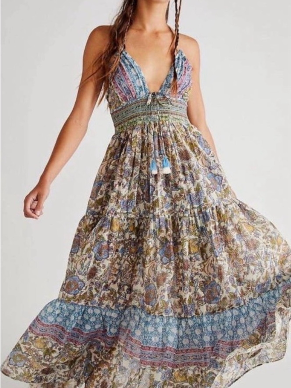 Free People Real Love Maxi in Daylight Combo